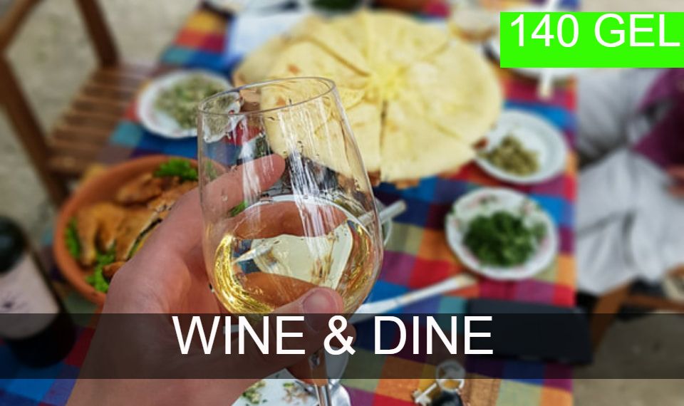 Wine and dine tours from Kutaisi