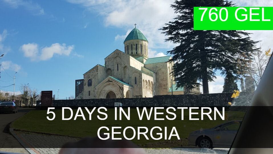 5 days group tour from Tbilisi to western Georgia