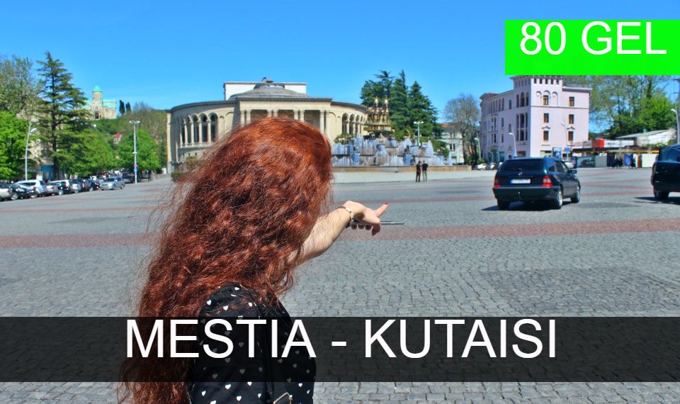 Bus transfer from Mestia to Kutaisi