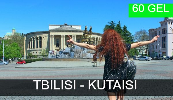 Bus transfer from Tbilisi to Kutaisi