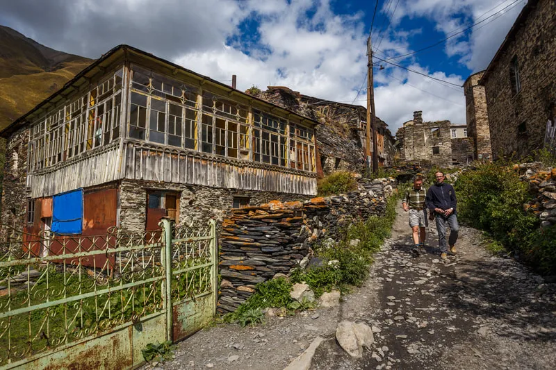 Houses In Ushguli 13 4 Days Tour To Svaneti & Kutaisi From Tbilisi