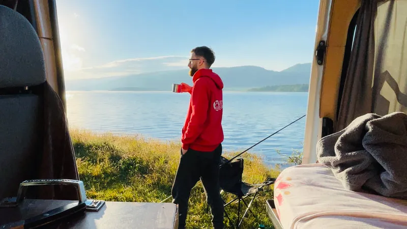 Morning In The Campervan CAMPERVAN EXPEDITION 