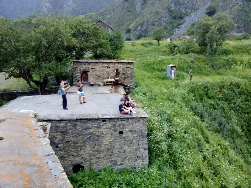 Tourists In Shatili 1 Khevsureti – 3 days tour from Tbilisi
