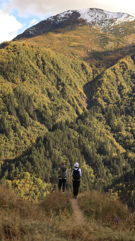 Hikers On Mestia Ushguli Trek Mestia-Ushguli trek – 4 days tour from Mestia